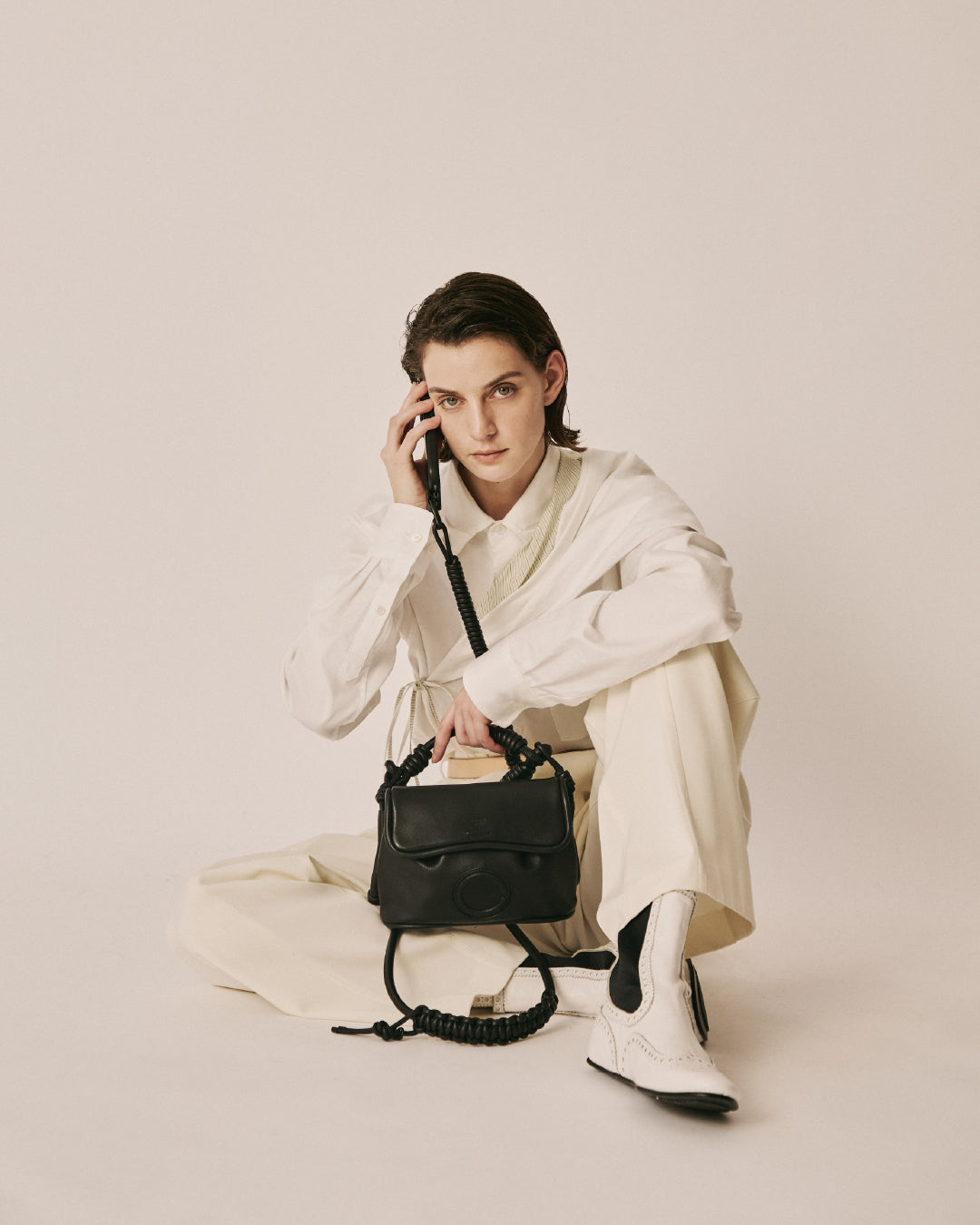 beautiful people × objcts.io DENWA leather bag