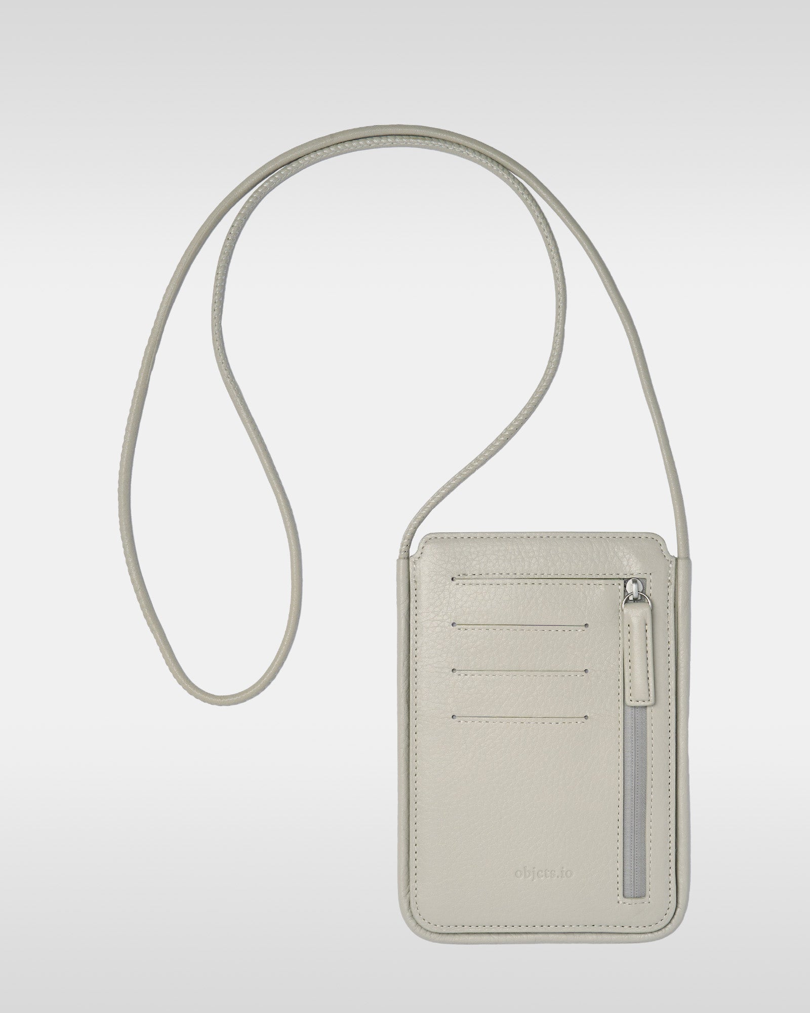 objcts.io　ウォレットバッグ　ブラック　土屋鞄　スマホショルダー walletbag_slim_BLK_front_42d0c