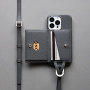 Adjustable Leather Strap Accessory - Gray