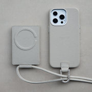 MagSafe対応 iPhone 14/13/12 防水レザーケース / スマホショルダー ...