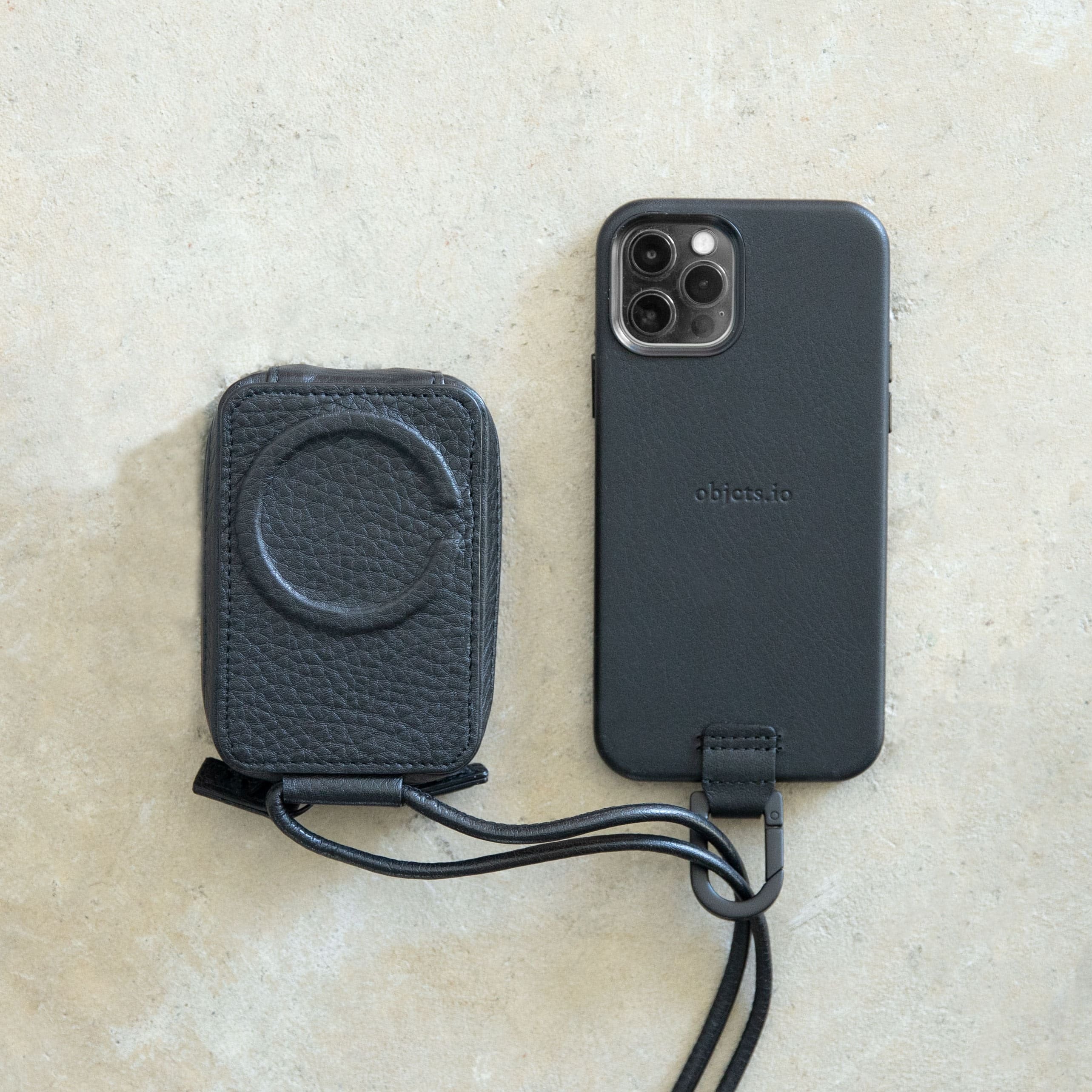 iPhone case with Strap Accessory - Black