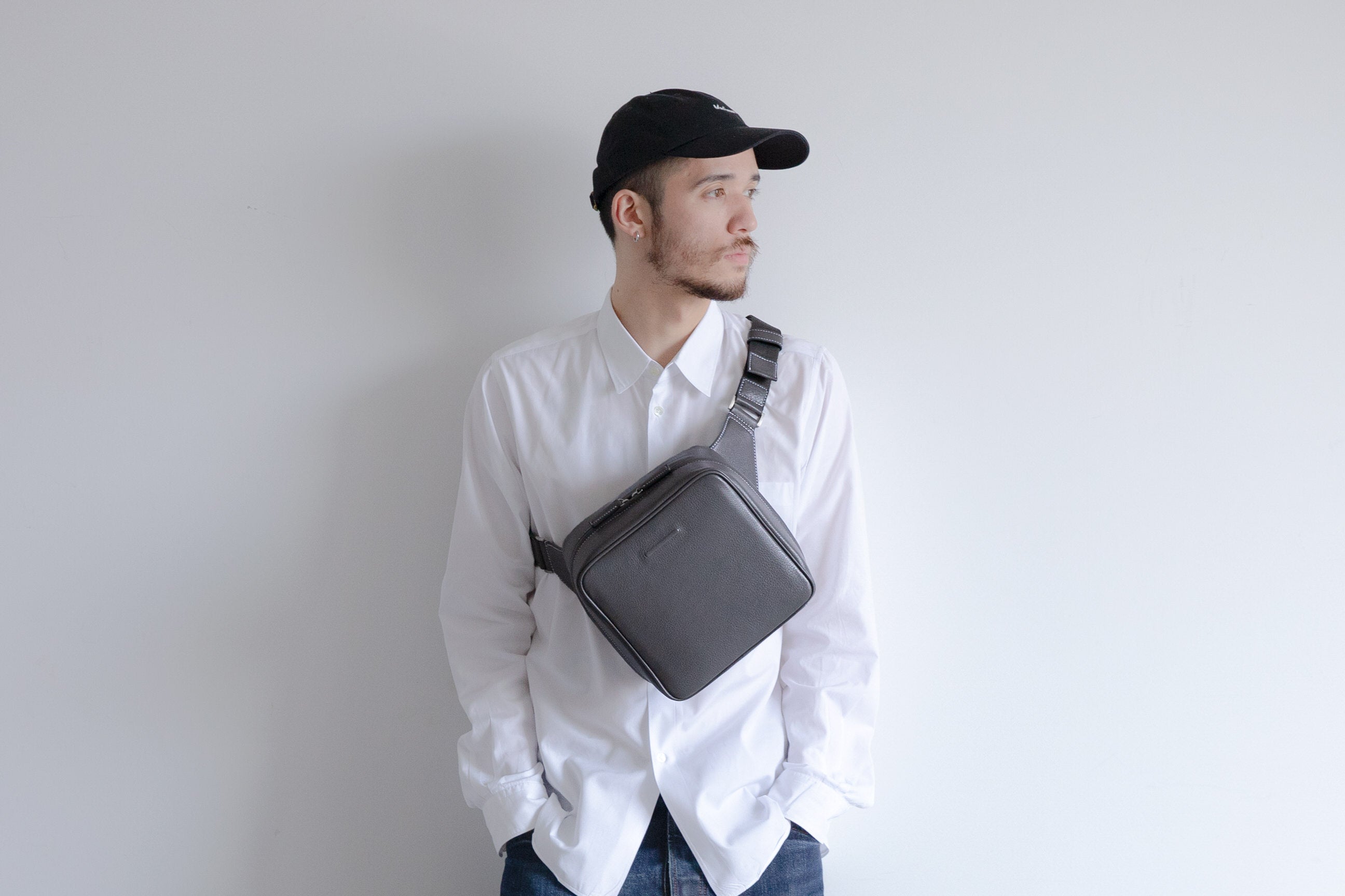 防水レザー カメラバッグ ラージ | Leather Weekend Camera Bag